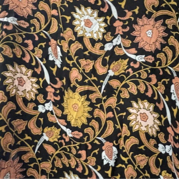 Free People Kimono Black Orange Pink one size - Picture 4 of 6